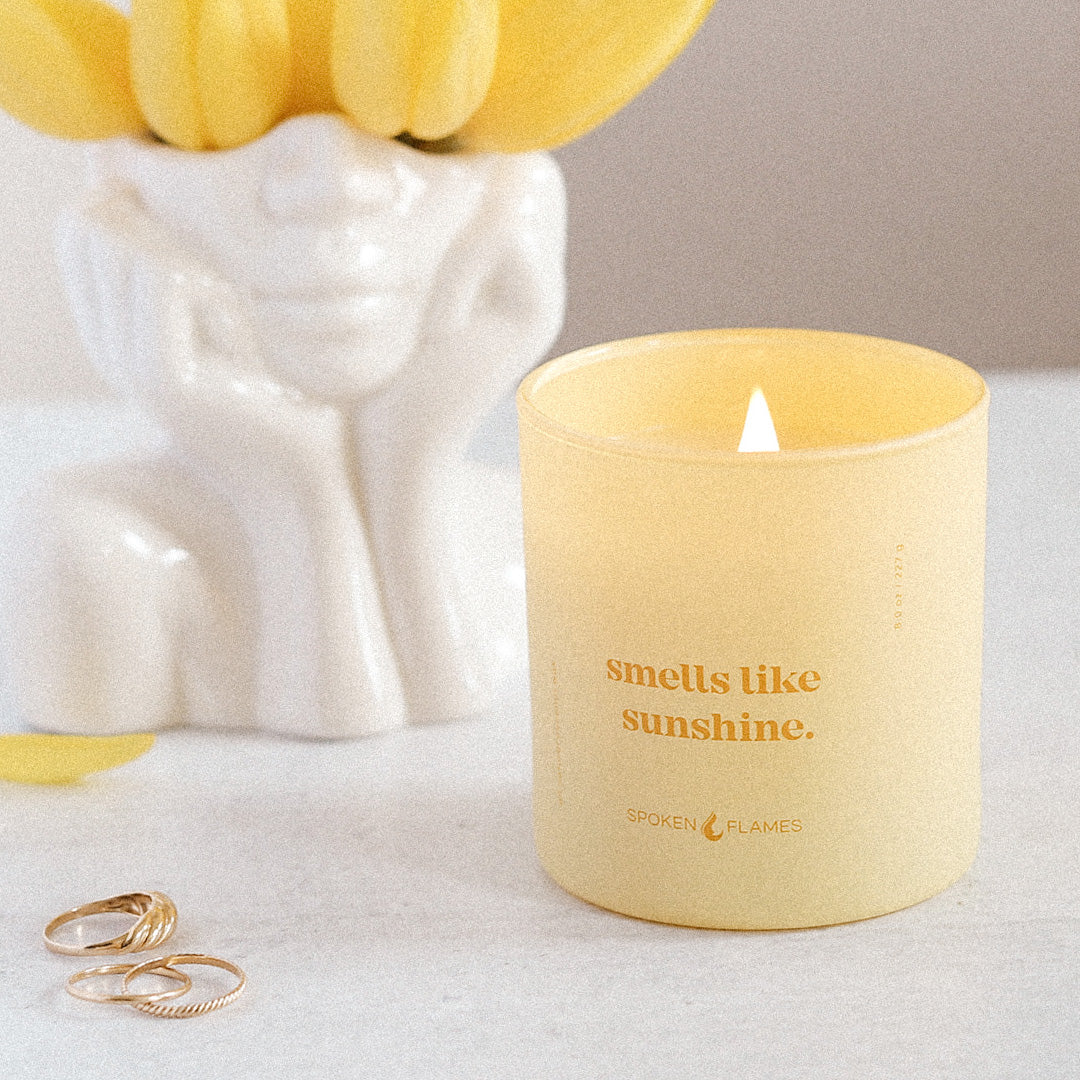 Spoken Flames Smells Like Sunshine Candle