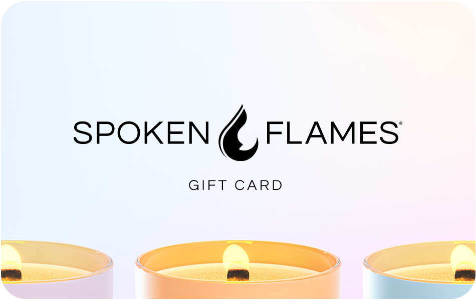 Candle Gift Card Spoken Flames