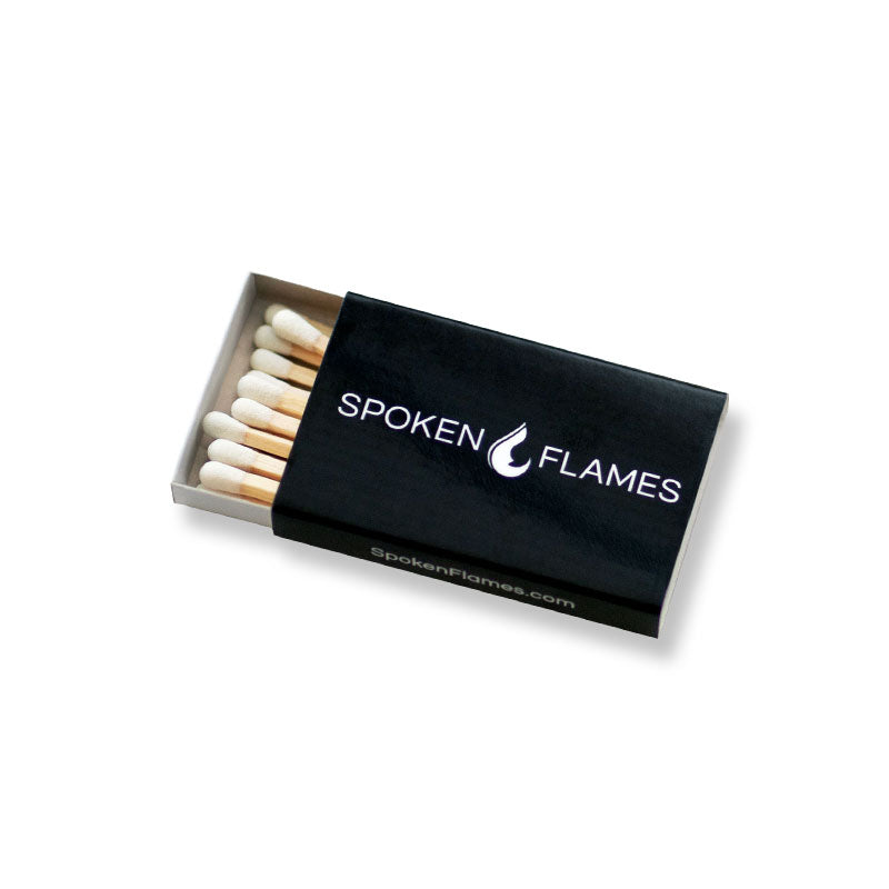Spoken Flames matchbox
