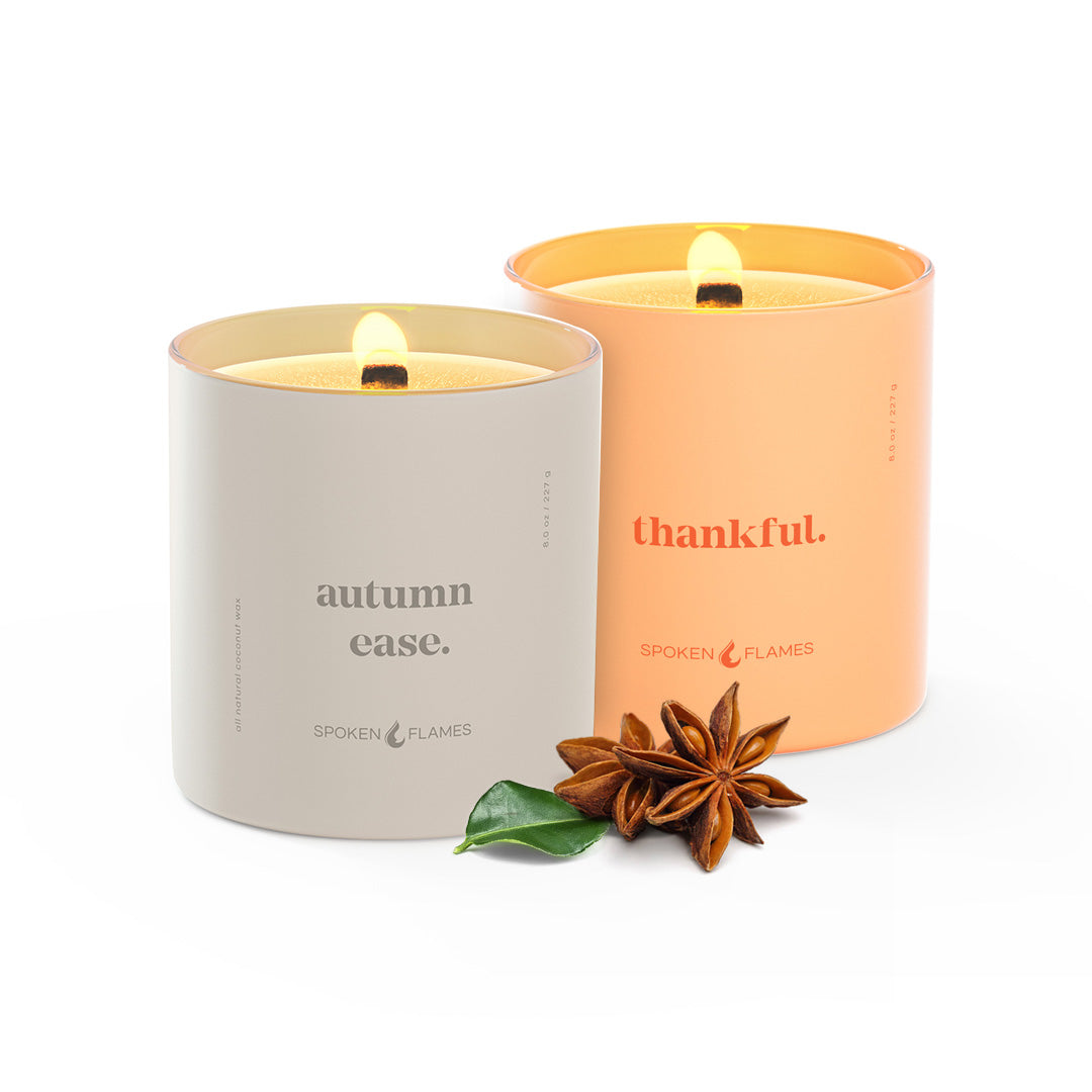 Fall Candle Bundle: Autumn Ease Candle and Thankful Candle