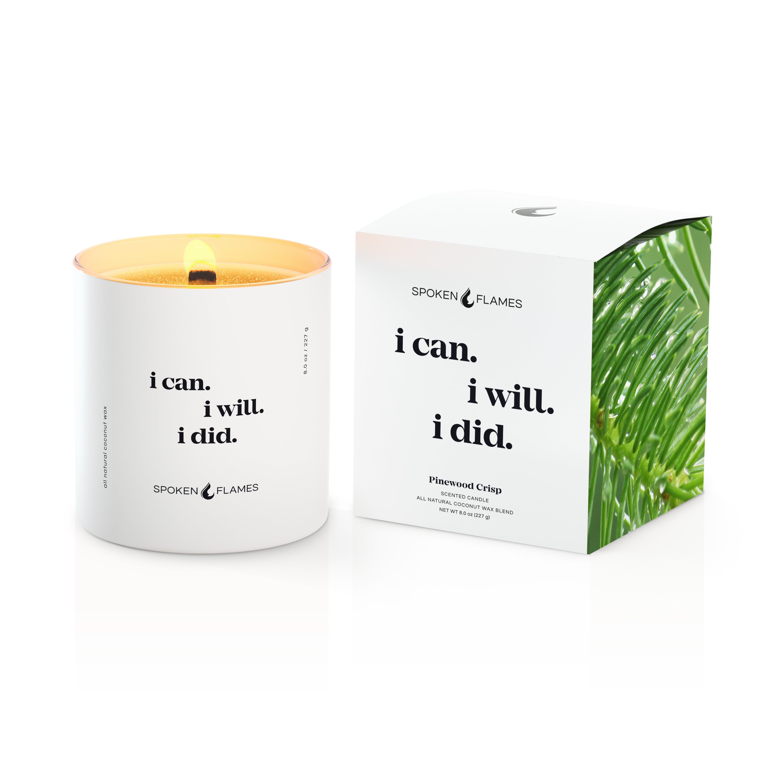 I Can I Will I Did Candle